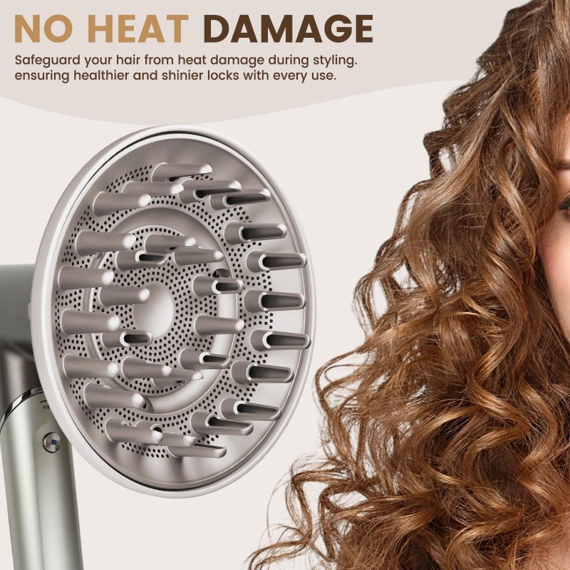 Chivixe Large Diffuser Attachment For Shark Speedstyle Hair Dryer, Upgraded Bigger Diffuser For Shark Speed Style Pro/Pro Flex, Dryer Faster And Define Curls Hair - Image 4